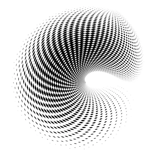Designelement Skal Virvel Cirkel Elegant Form Abstrakt Cirkulär Logotyp Element — Stock vektor