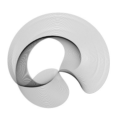 Dairesel tel örgülü ağ logosu. Vector Illustration EPS10 dijital arkaplan posterleri çember çizgileri etkisi. Yeni ürün tanıtımı, iş ve pazarlama için tasarım modeli, kapak sayfası düzeni