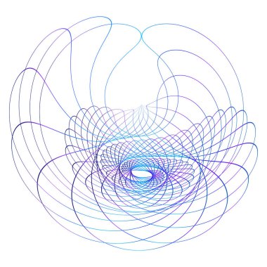 Soyut işaret. Yarı daire düz simge. Yarım çizgiler halinde görüntü. Vektör illüstrasyonu web tasarımı için 10 logo kaydetti, mobil & bilgi grafiği. Beyaz arkaplanda siyah gökkuşağı tonu deseni izole edildi.