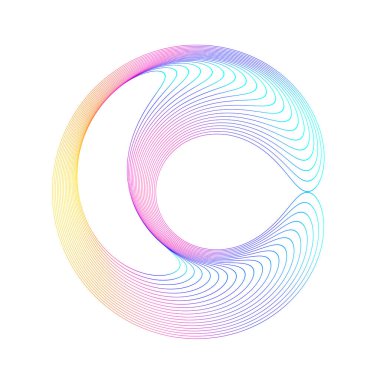 Düğün için tasarım elemanları sembolü 3d efekt halkası - düzenlenebilir simge - siluet kalp, beyaz arkaplanda izole. Kalın ana hatlar biçimi Vektör illüstrasyonu Harmanlama Aracı kullanılarak oluşturulan 10 satır