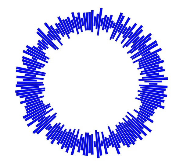 Színkiegyenlítő Izolált Fehér Háttérrel Vektor Illusztráció Pulzusos Zenelejátszó Audio Hullám — Stock Vector