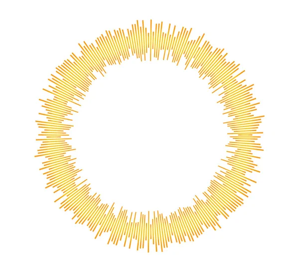 Цвет Эквалайзера Изолирован Белом Фоне Векторная Иллюстрация Пульсовая Музыка Логотип — стоковый вектор