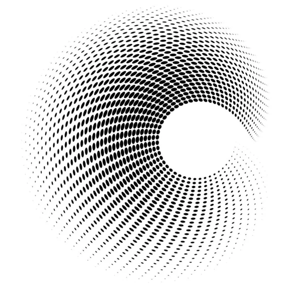 Design Element Symbol Redigerbar Ikon Halftone Twist Dot Mönster Vit — Stock vektor