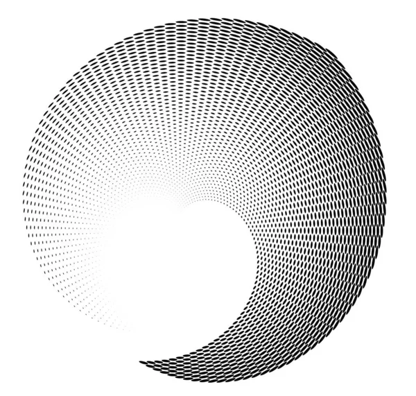 设计元素符号符号可编辑图标半色调扭曲点图案在白色背景上 矢量用黑色的随机点表示10帧图 利用半色调圆点纹理的圆形边框图标 — 图库矢量图片
