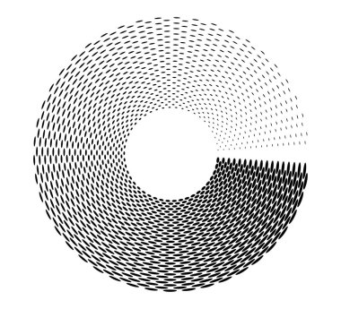 Birçok çizgi dizayn et. İzole edilmiş koyu vektör renkleri ve siyah halka. Radar çemberi. Sembol monitörlü uçak. Teknoloji sunum broşürünüz için EPS 10 vektör illüstrasyonu