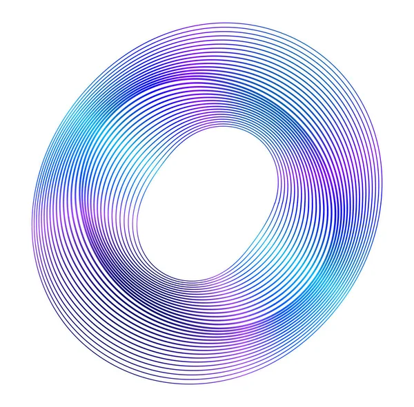 Designelemente Ring Kreis Elegante Rahmeneinfassung Abstrakt Kreisförmiges Logo Element Buchstabe — Stockvektor