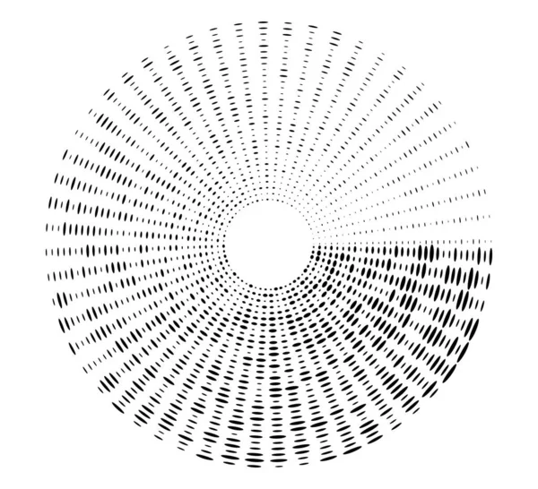 Designový Prvek Mnoho Pruh Izolované Tučné Vektorové Barvy Černý Kruh — Stockový vektor
