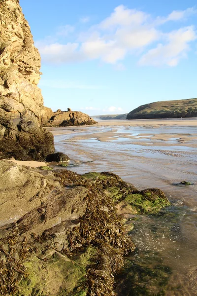 Perranporth Strand in Cornwall. — Stockfoto