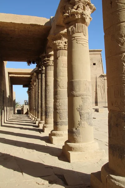 Philae Tempel-Ruinen — Stockfoto