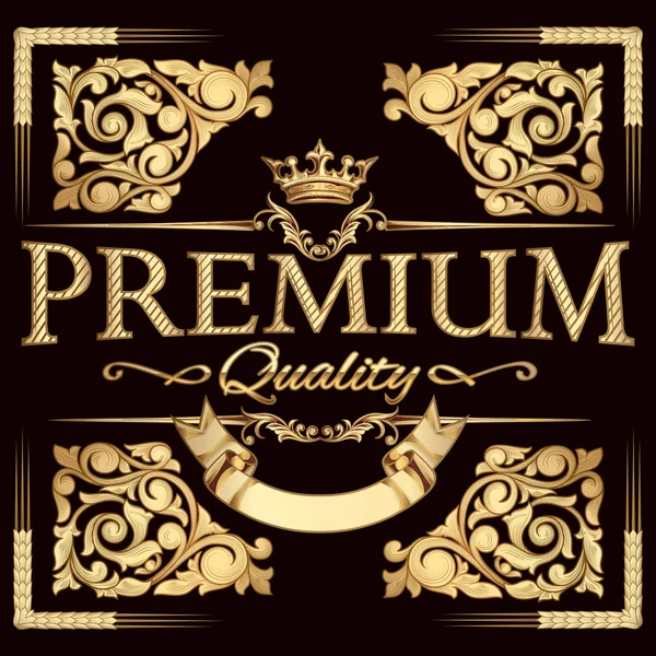 Premium Vintage Etikettendesign — Stockvektor