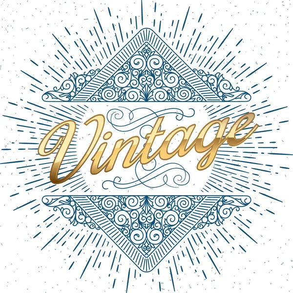 Vintage decorative design — Stock Vector