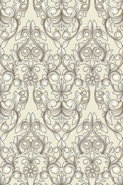 Süslü Dikişsiz dekoratif desen