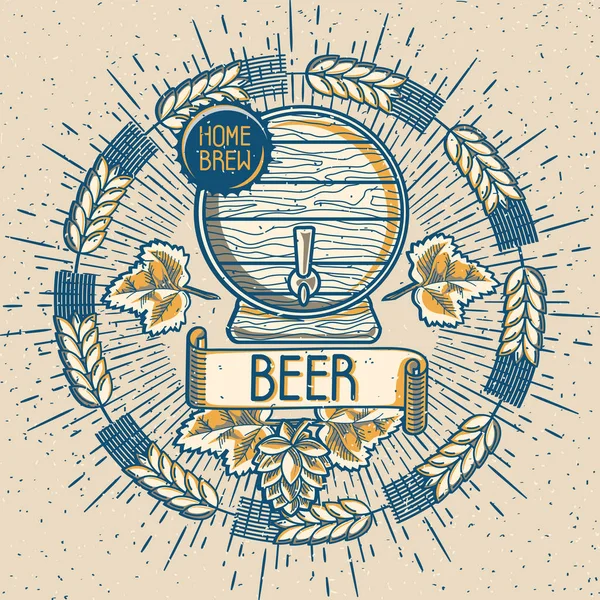 Ev yapımı craft bira amblemi