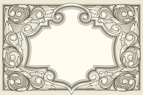 Карточка с декоративными элементами — стоковый вектор