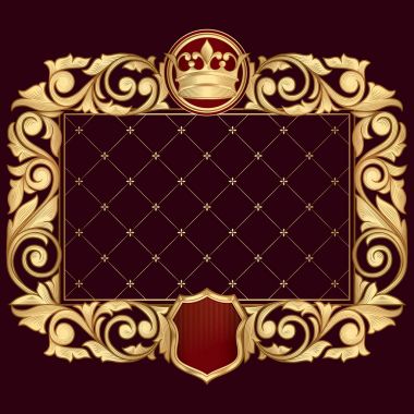 taç ile klasik çerçeve