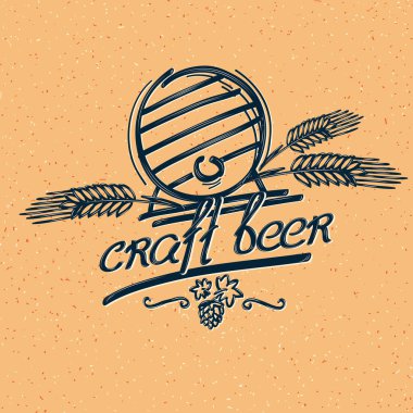 craft beer emblem clipart