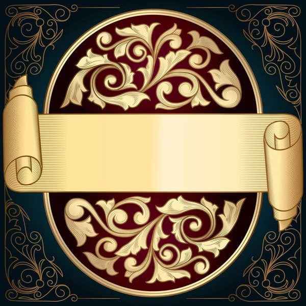 Vintage süslü çerçeve