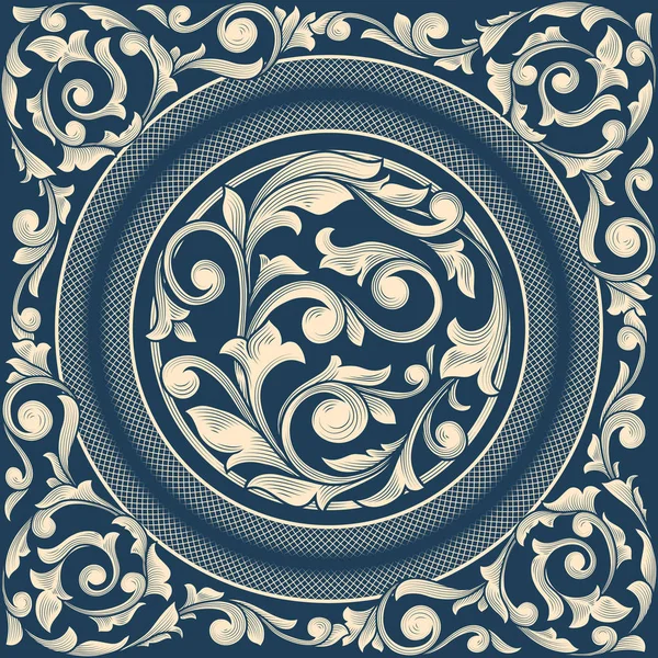 円の装飾的なパターン — ストックベクタ