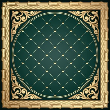 çiçek öğeleri ile dekoratif desen