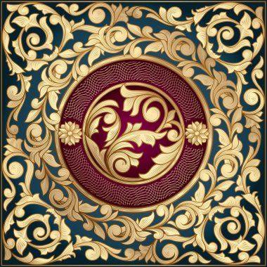 Vintage dekoratif tasarım