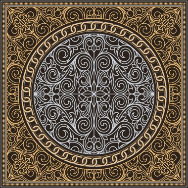 Klasik dekoratif tasarım kartı