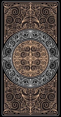 Klasik sanat deco tasarım kartı