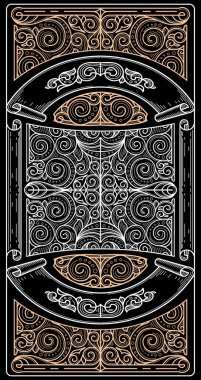 Klasik sanat deco tasarım kartı