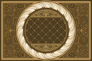 Dekoratif dekoratif retro tasarım kartı