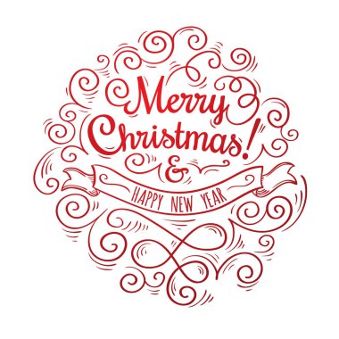 Dekoratif süslemeli tebrik kartı tasarımı Mutlu Noeller ve mutlu yıllar