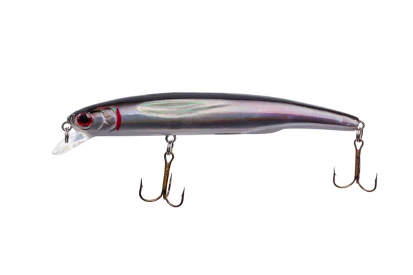 Lure for fishing predator with triple hooks — Stock Photo, Image