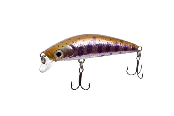 Lure for fishing predator with triple hooks — Stock Photo, Image