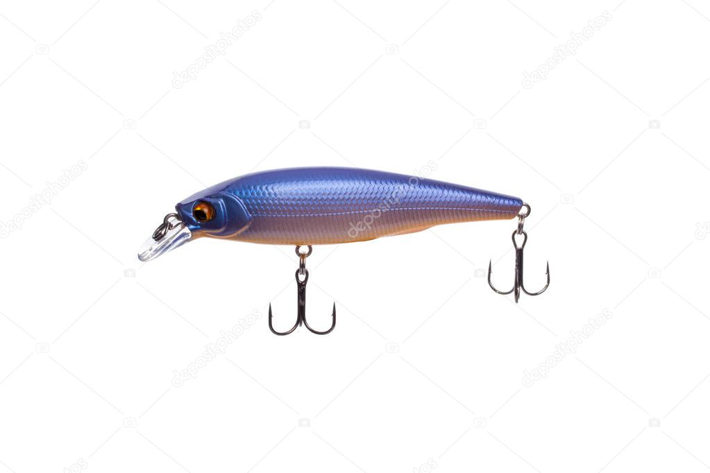 Lure for fishing predator with triple hooks