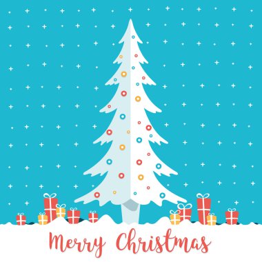 Noel ağacı ve mevcut kutuları.