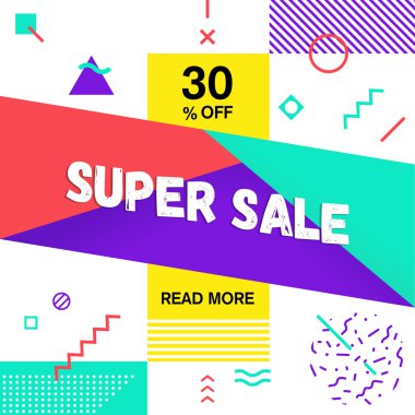 Süper satışı büyük başlığı