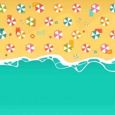 Sunny beach arka plan.