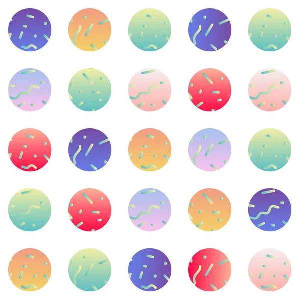 Patrón sin costura abstracto con círculos coloridos . — Vector de stock