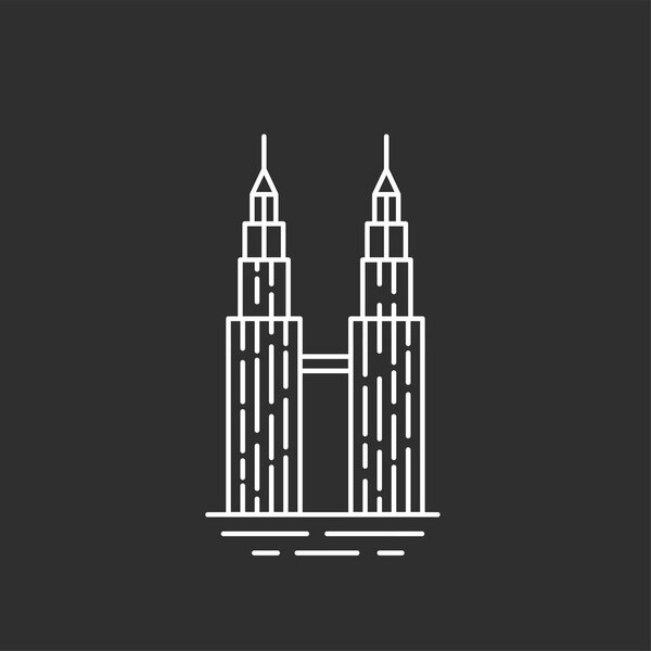 Знак Малайзии. Башни-близнецы
