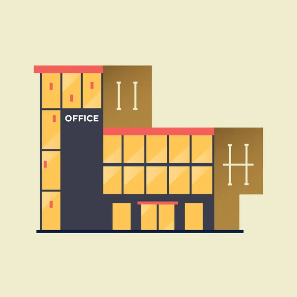 Edificio de oficinas. Centro de negocios . — Vector de stock