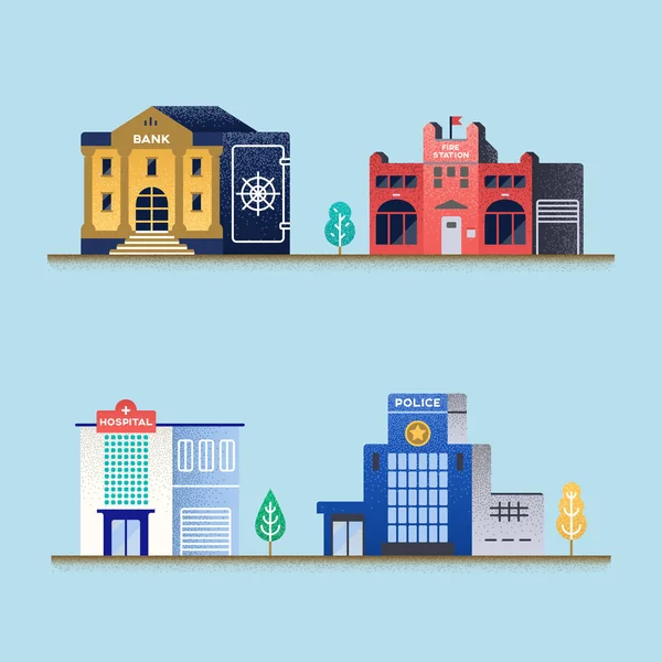 Set of buildings. — Stock Vector