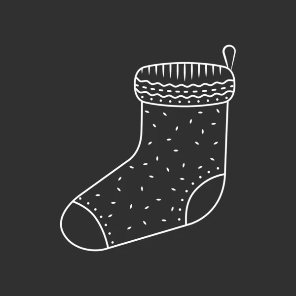 クリスマスの靴下のアイコン. — ストックベクタ