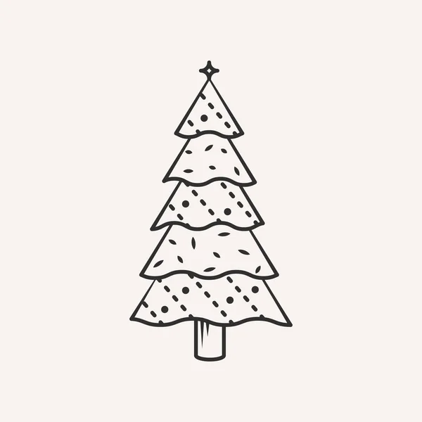 Icône arbre de Noël . — Image vectorielle
