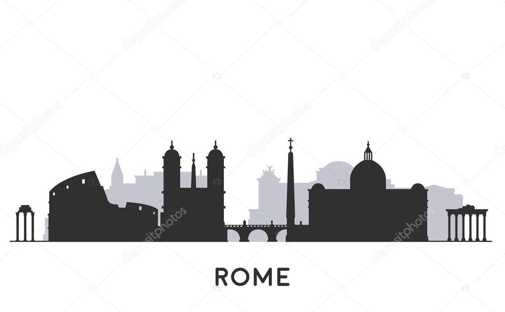 Rome city skyline.