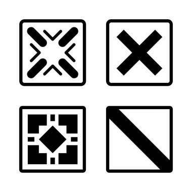 Soyut fütüristik grafik. Bilim kurgu simgeleri.