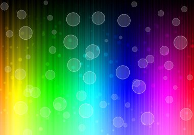 Neon ışıkları koyu arka plan üzerinde bokeh