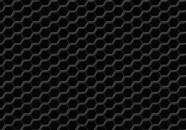 Siyah altıgen sorunsuz arka plan