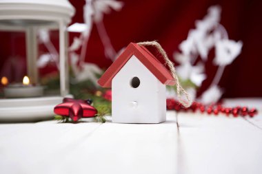 hediye kutusu ve süslemeleri Noel kompozisyonu