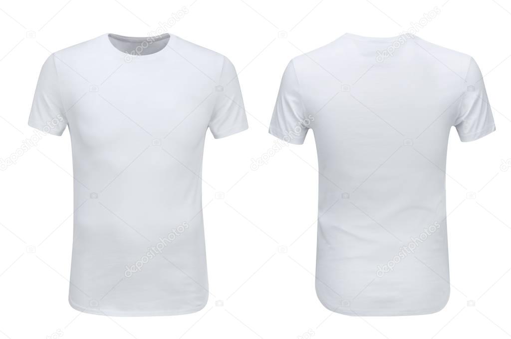 tshirt white front and back