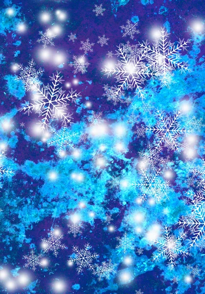 Χριστούγεννα φόντο με νιφάδες χιονιού. — Φωτογραφία Αρχείου