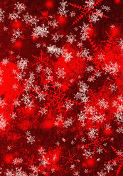 Weihnachten Hintergrund mit Schneeflocken. — Stockfoto