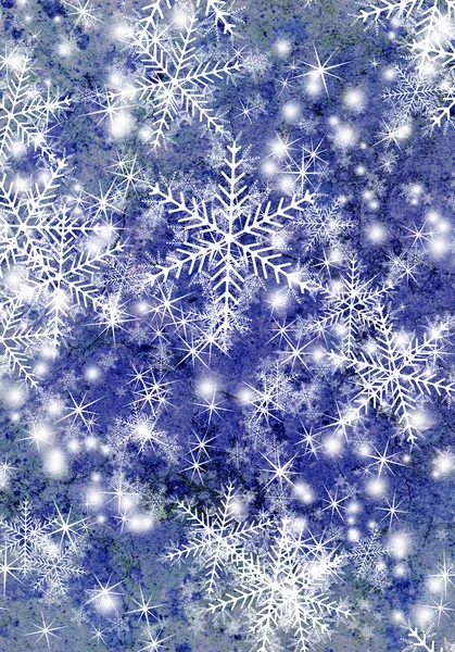 Christmas background with snowflakes. — Stock Photo, Image